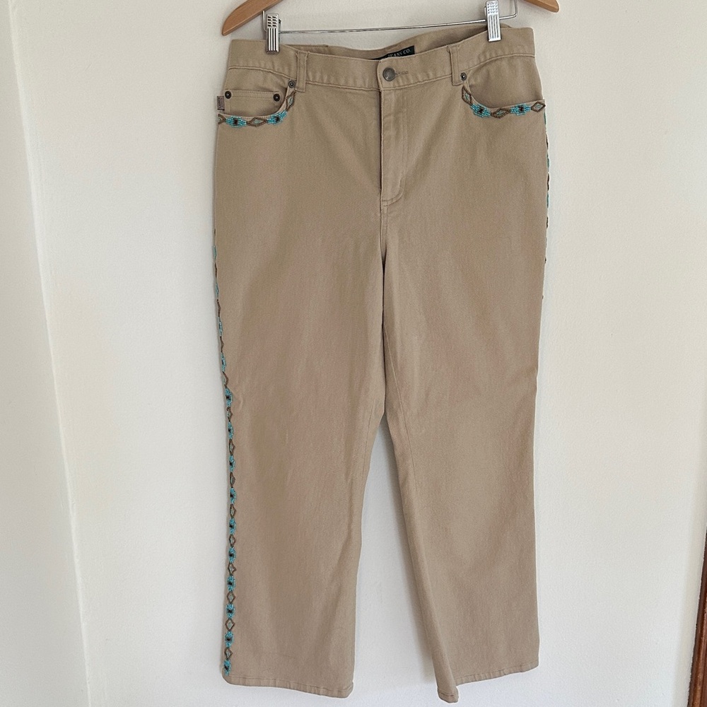 Ralph Lauren Denim Company Pants with Bead Detail